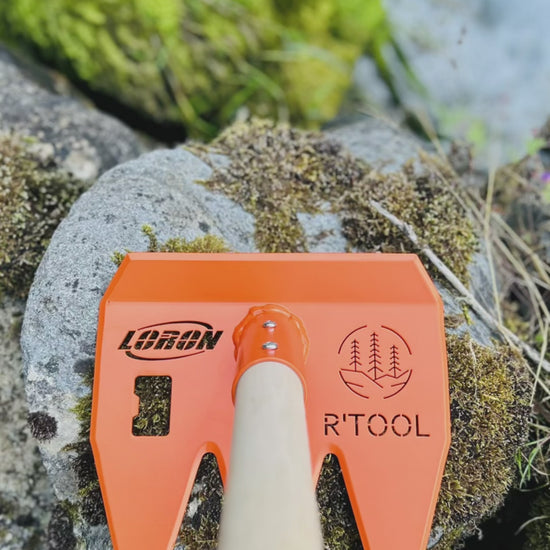 Vidéo du R'TOOL Pro Model Adrien Loron utilisée pour le trail building, le shaping et l’entretien de sentiers VTT