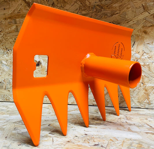 R'TOOL Shape'R 2 head only trail building rake and shaping tool with 6 teeth and steel blade