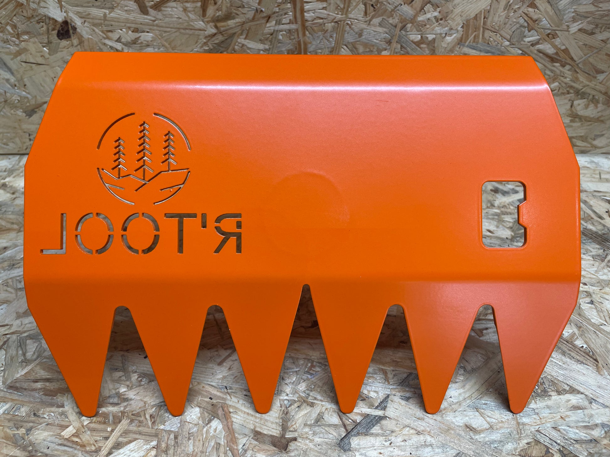 R'TOOL Shape'R 2 head only trail building rake with 6 sharpened teeth and integrated bottle opener
